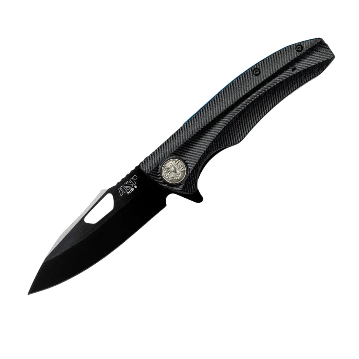 ASP Police Duty Knife - Grooved Grip - Classic Folder