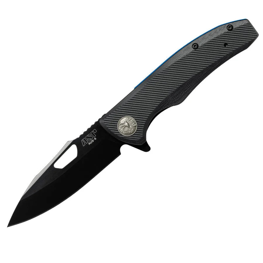 ASP Police Duty Knife - Flat Grip - Classic Folder - Black | Team-Alpha Ireland |
