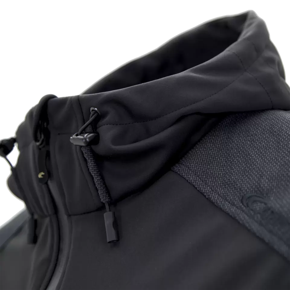 CARINTHIA SOFTSHELL JACKET SPECIAL FORCES- BLACK zip neck