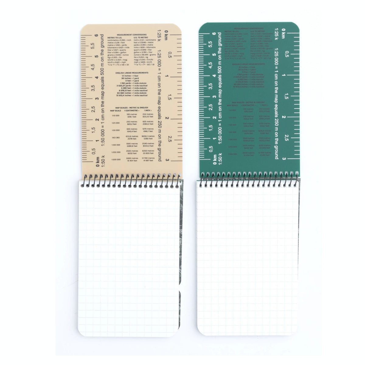 Modestone Waterproof Notebook - 96 x 148mm Inside - Tan and Green