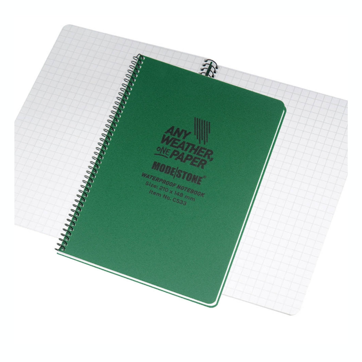 Modestone Waterproof Notebook 210 x 148mm - Green - Team-Alpha Ireland