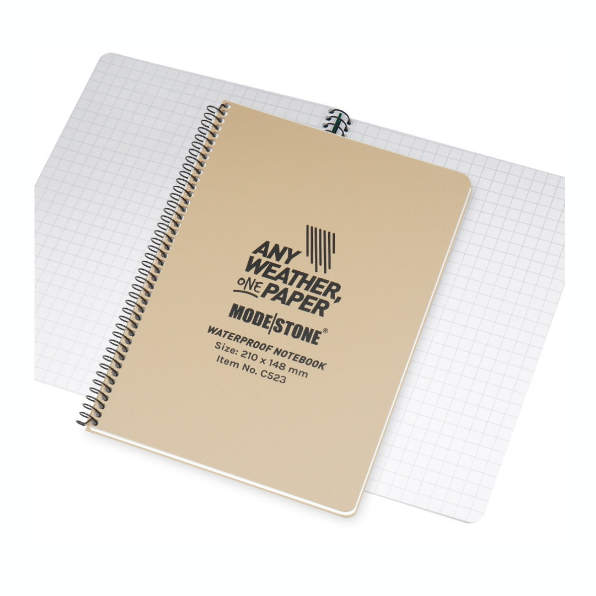 Modestone Waterproof Notebook 210x148mm -Tan- C523 Team-Alpha Ireland