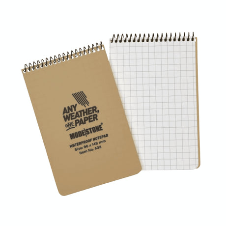 Modestone Waterproof Notepad 96x148mm - Tan - A32 | Team-Alpha Ireland |