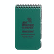 Modestone Waterproof Notepad 76 x 130mm - A13MIL - Green Front