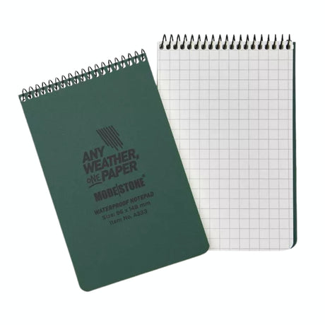 Modestone Waterproof Notepad - 96 x 148mm - Green