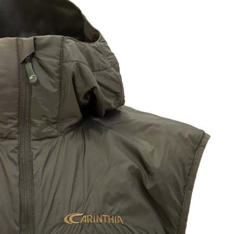 CARINTHIA TLG VEST MEN'S - OLIVE closeup
