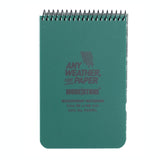 Modestone Waterproof Notebook 96 x 148mm - Green - Front 