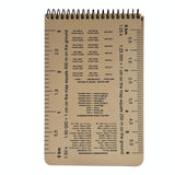 Modestone Waterproof Notebook 96 x 148mm - Tan - Metrics Page | Team-Alpha Ireland | 