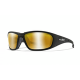 Wiley X Boss Pol Amber Gold Mirror Matte Black Frame - Team Alpha