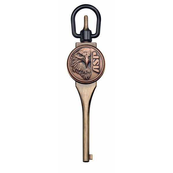 ASP G1 Antique Brass Logo Handcuff Key - Team Alpha
