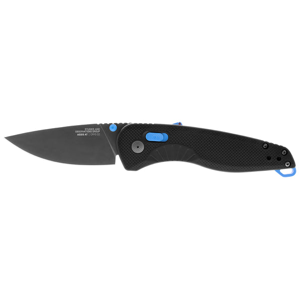 SOG Aegis AT knife - Black & Cyan - Team Alpha